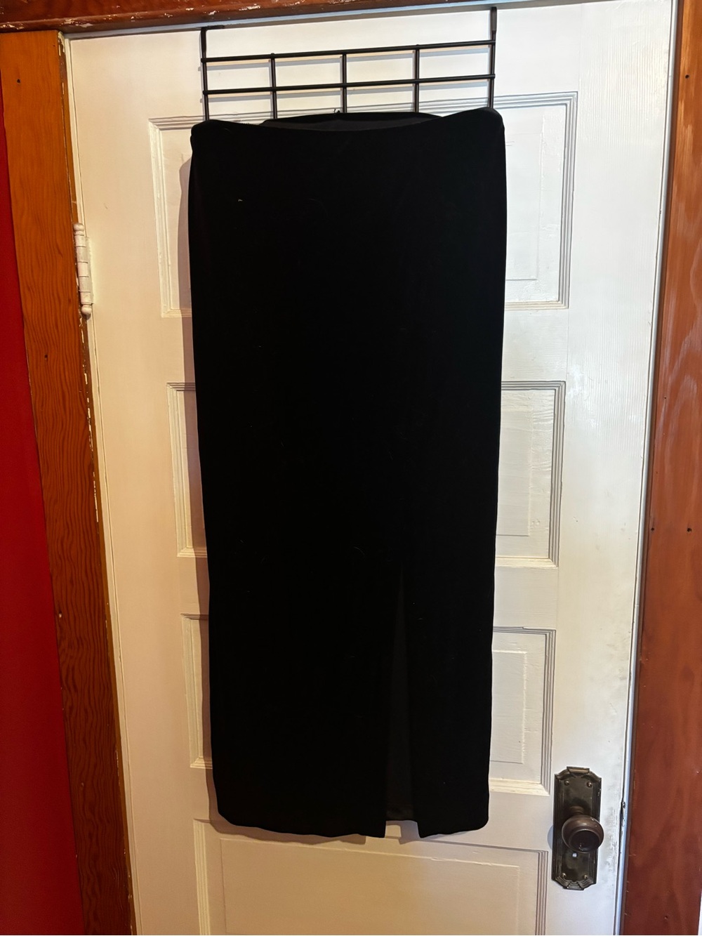 Vintage Holt Renfrew Velvet Maxi Skirt